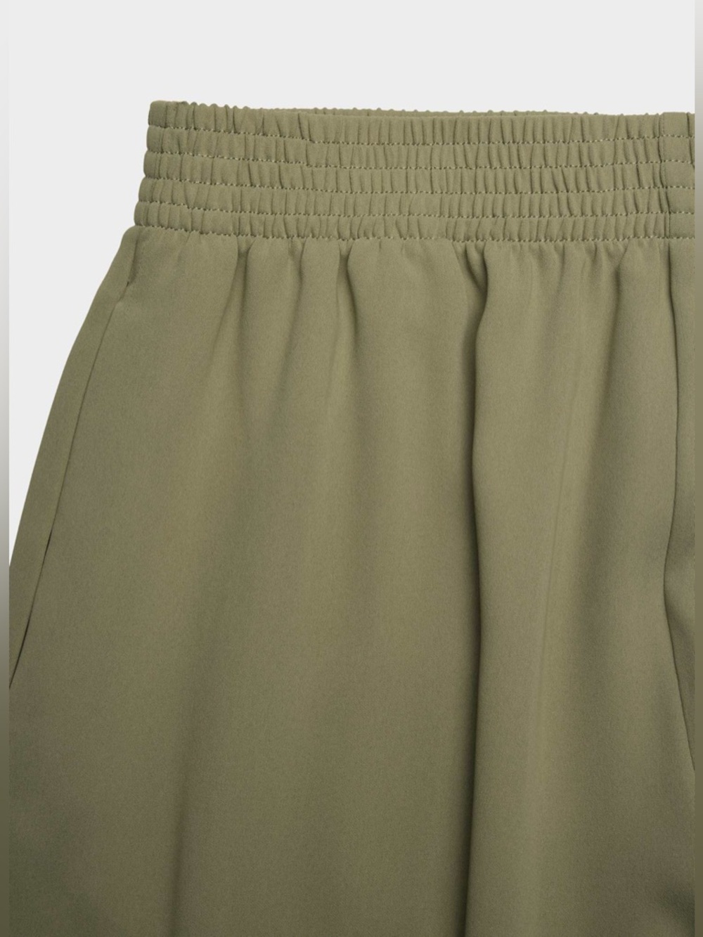 Aritzia Babaton Parker Palazzo Pant Studio Drape Sundried Olive Size Small - Picture 3 of 5